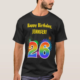 Camiseta Fogos-de-artifício do divertimento + Teste padrã