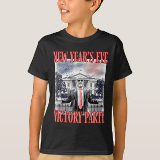 Camiseta Fogos de artifício do partido vitorioso de ano nov