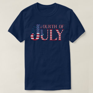 Camiseta Fogos de artifício do quarto de julho