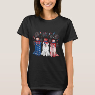 Camiseta Fogos de Artifício Engraçados Grandes Pirenéus Ban