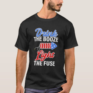 Camiseta Fogos De Artifício Engraçados Para Homens Dia Da M