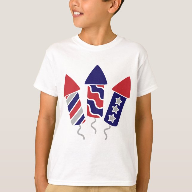 Camiseta Fogos de Artifício Infantil (Frente)