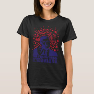 Camiseta Fogos De Artifício Vão Ser Iuge Engraçada Trump 4