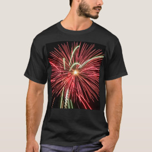 Camiseta Fogos de artifício vermelhos