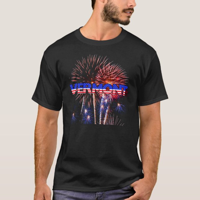 Camiseta Fogos de artifício Vermont (Frente)