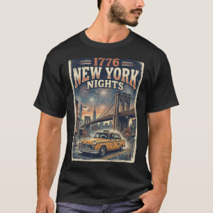 Camiseta Fogueira de 1776 noites de Nova York no Brooklyn.
