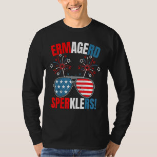 Camiseta Fogueira de 4 de Julho Ermagerd Fogos de Artifício