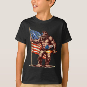Camiseta Fogueira do Pé-Grande 4 de Julho Sasquatch America