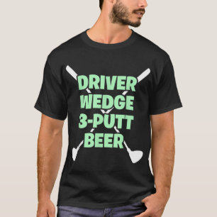 Camiseta Fogueira Engraçada De Golf Wedge Putt Beer Adult C