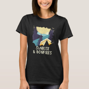 Camiseta Fogueiras ao nascer do sol Acampamento Verão Acamp
