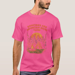 Camiseta Fogueiras São Boates de Montanha Acampamento Hikin