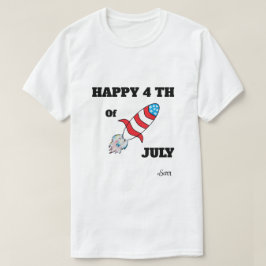 Camiseta ; Foguete 4 De Julho
