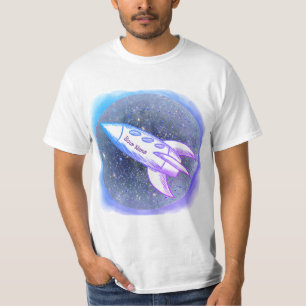 Camiseta Foguete Azul
