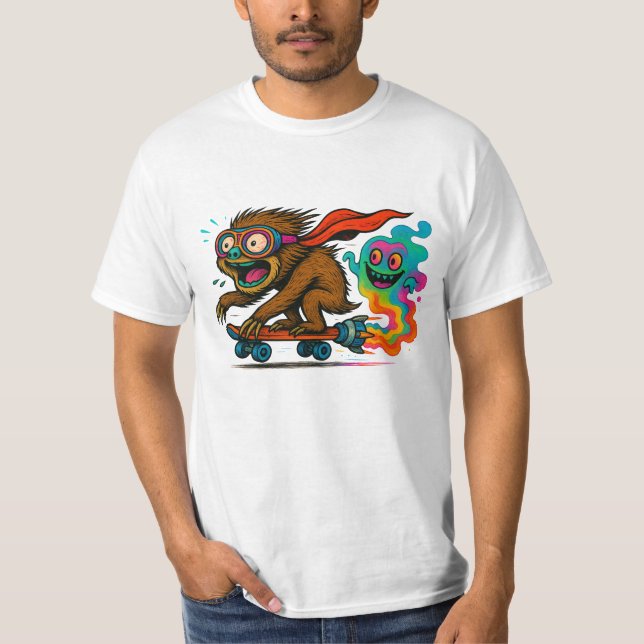 Camiseta Foguete com trilha fantasma (Frente)