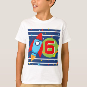 Camiseta Foguete de idade branca Navio espacial externo Cam