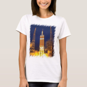 Camiseta Foguete de Lançamento da Nave Espacial Orion da NA