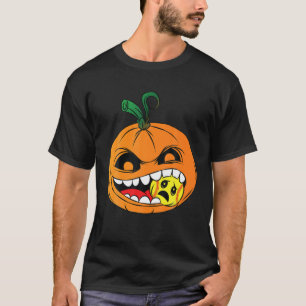 Camiseta Foguete de Maçã de Halloween, Pumpkin Kids Girls