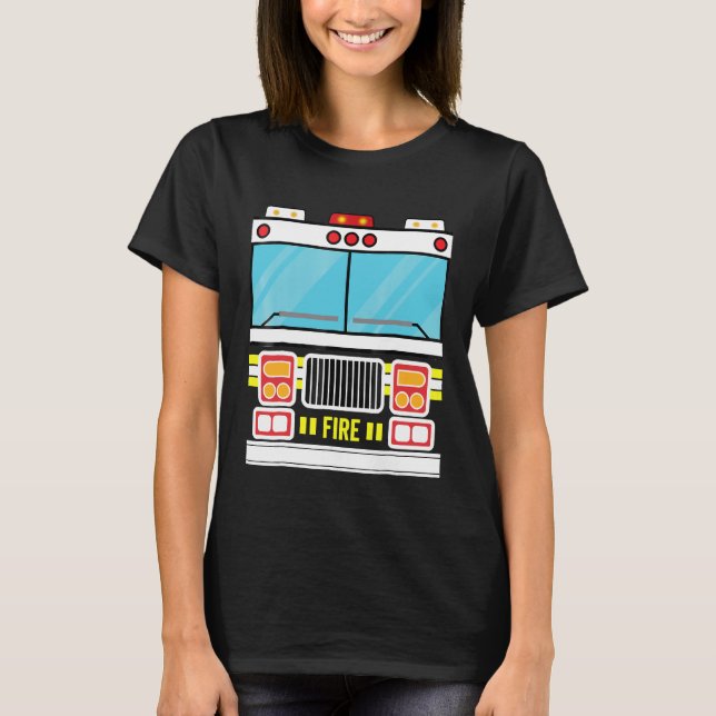 Camiseta Foguete de Roupa de Fogo Shirt Halloween (Frente)