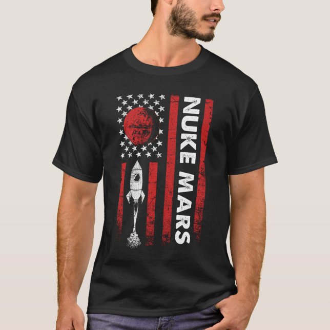 Camiseta Foguete dos Astronautas Nuke Mars (Frente)