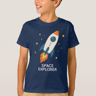 Camiseta Foguete Explorador Espacial Aventura Espacial