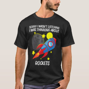 Camiseta Foguete legal Para Homens Crianças Foguete Espacia