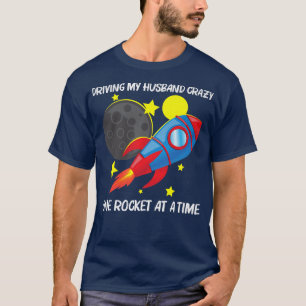 Camiseta Foguete legal para mulheres Mamãe Crianças Foguete