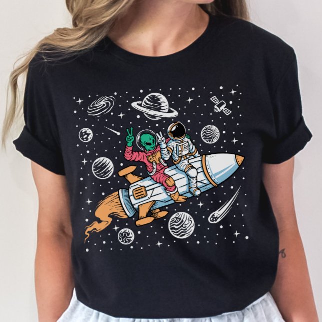 Camiseta Foguetes de Alienígena espacial T-Shirt - Astronau (Criador carregado)