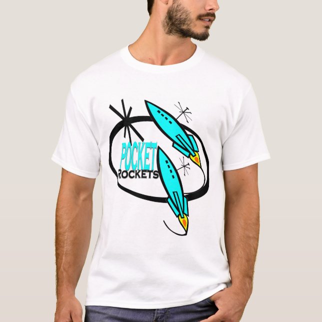Camiseta foguetes do bolso (Frente)