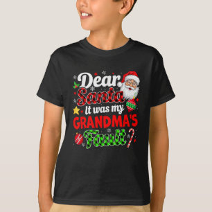 Camiseta Foi a culpa da minha avó, um Xmas engraçado da fam