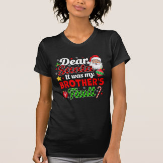 Camiseta Foi a culpa do meu irmão... um Natal engraçado par