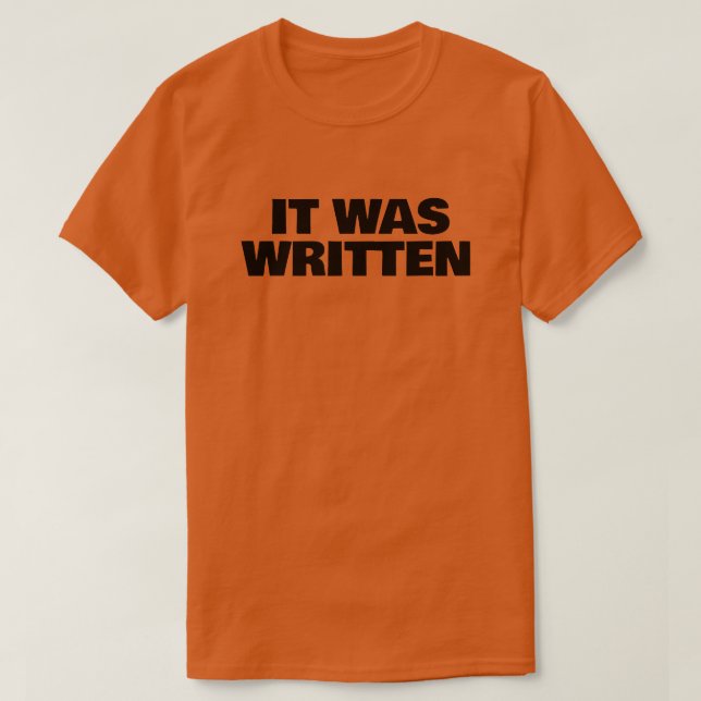 Camiseta Foi Escrito (Frente do Design)