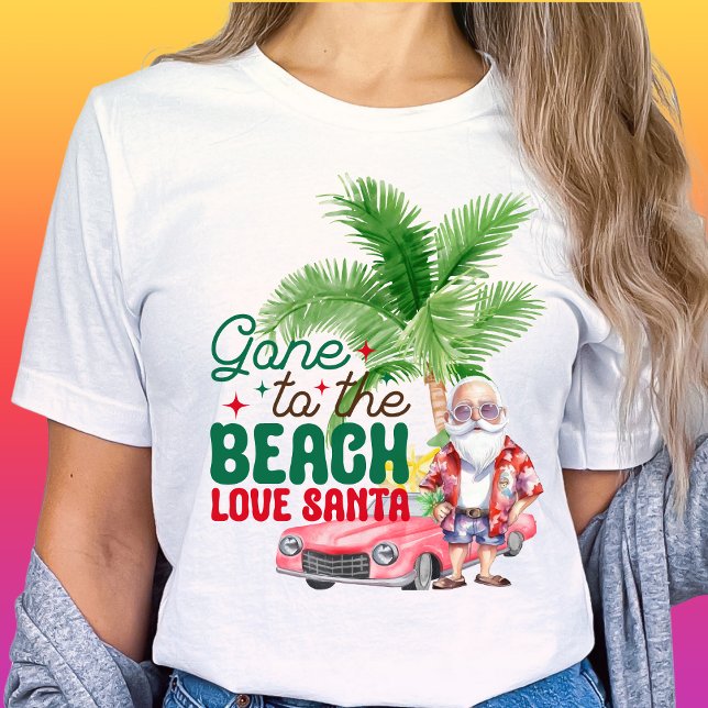 Camiseta Foi Para A Praia Papais noeis De Amor - Natal Trop (Criador carregado)