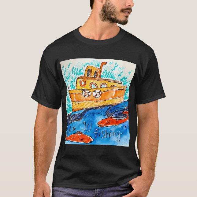 Camiseta Foi Pescar (Frente)