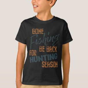 Camiseta Foi Pescar O Pé Para Caçarem Pescador Da Estação