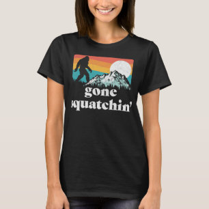 Camiseta Foi-se embora! Montanhas Funny Bigfoot Retro Gra