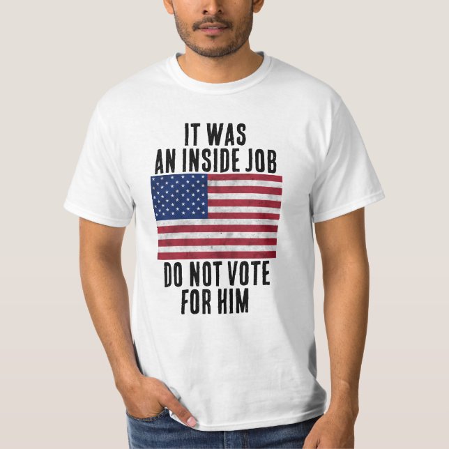 Camiseta Foi um trabalho de dentro, não votem nele com a ba (Frente)
