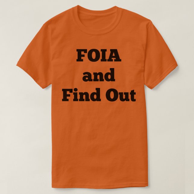 Camiseta FOIA e Descubra 1 (Frente do Design)