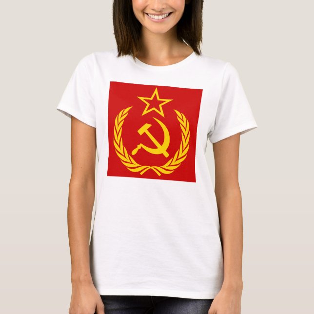 Camiseta Foice e Martelo, URSS, CCCP, Comunismo (Frente)