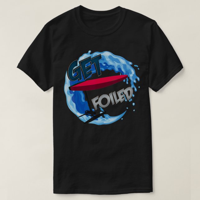 Camiseta Foil Foil Foil Foil Foil Foil Foil Foil Surfing Fo (Frente do Design)