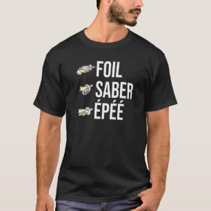 Camiseta Foil Saber Epee Esgrima Saber Espada Física