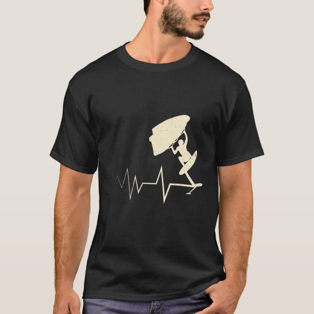 Camiseta Foiler de Pulsação de Pulso de Surf, Folha de Asas (Frente)