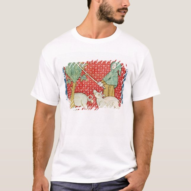 Camiseta Fol.59v novembro: Coletando Acorns (Frente)