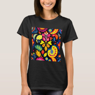 Camiseta Folclore Art Design - Fusão de padrões culturais