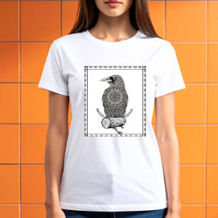 Camiseta Folclore Corvo na Mitologia Unisex