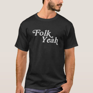 Camiseta Folga Sim Retro Funny Bluegrass Música Acústica T