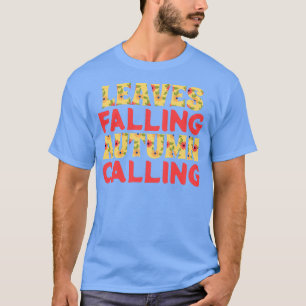 Camiseta Folgas que caem no outono