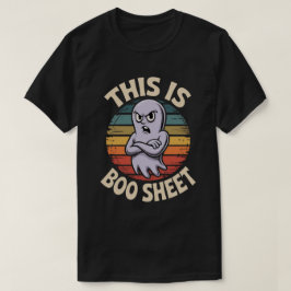 Camiseta Folha Assustadora Estilo Retrô | Fantasia Divertid
