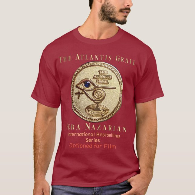 Camiseta Folha Atlantis - Logotipo da Série Dourada 2 (Frente)