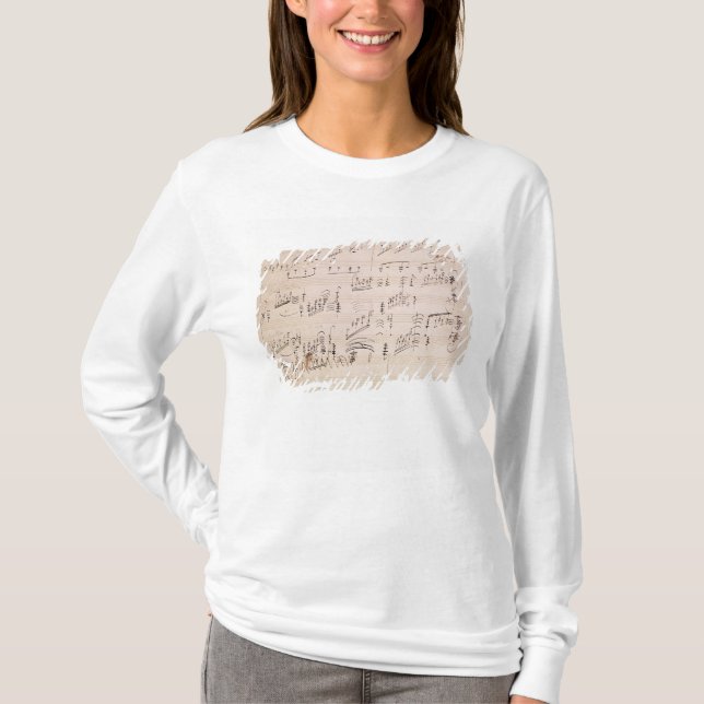 Camiseta Folha da contagem 'do luar Sonata (Frente)