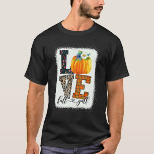 Camiseta Folha de Ação de Graças Leopardo Leopardo Caiu no